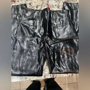 Spanx leather leggings